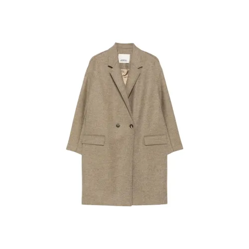ISABEL MARANT Светлый хаки Женское пальто