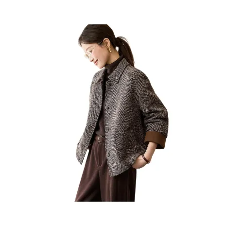 Mo Han Yi Mei Укороченное пальто женское