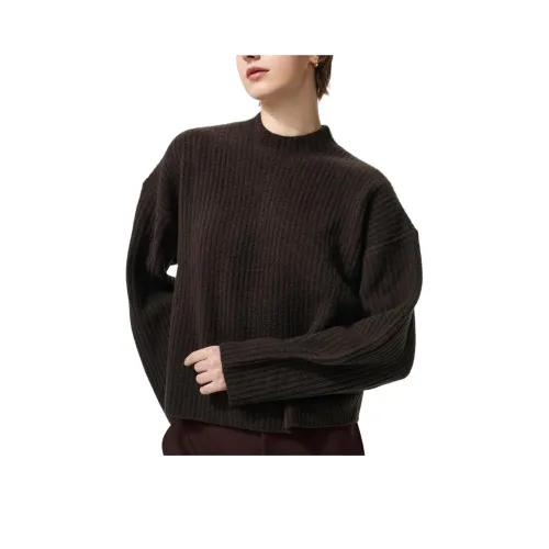 UNIQLO Темная Умбра Женский Трикотаж