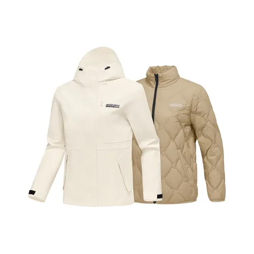 Skechers Водонепроницаемый Ветрозащитный Дышащий Водоотталкивающий Устойчивый к истиранию Термическая ветровка Женские