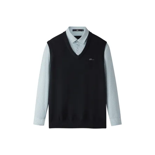 HLA Темно-синий 32 Мужской Трикотаж