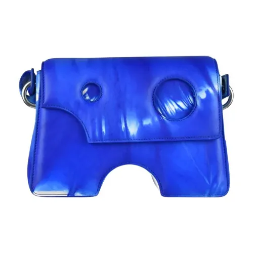 OFF Белый Burrow Кожа Сумка на плечо Женская Синяя