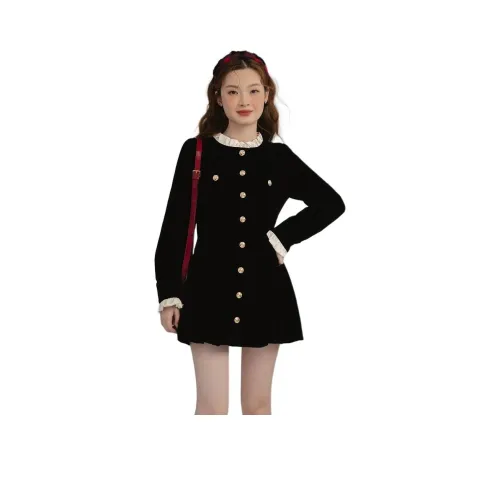 GORGEOUSIDEA Длинное платье с длинными рукавами женское