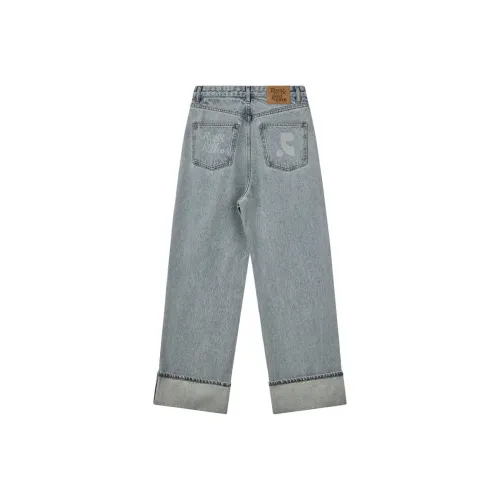 Rest Recreation FW25 Roll Up Широкие Джинсы Унисекс