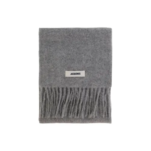 Jacquemus Мохер Вязаные Шарфы Унисекс Серый