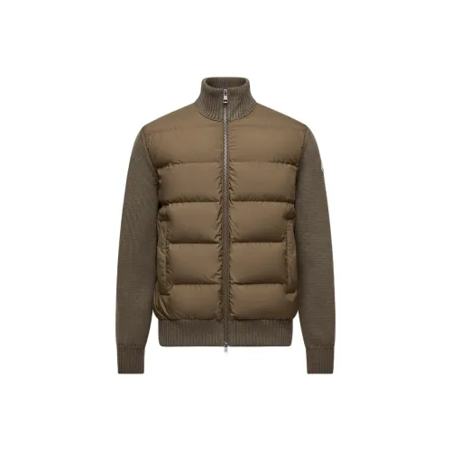 Moncler Шерсть ZIP UP Кардиган Пуховик Мужской