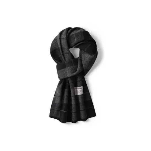 SEPTWOLVES 100% овечья шерсть Теплый вязаный шарф QPL Унисекс