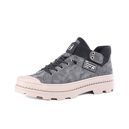 Jihua ботинки Martin серого цвета унисекс