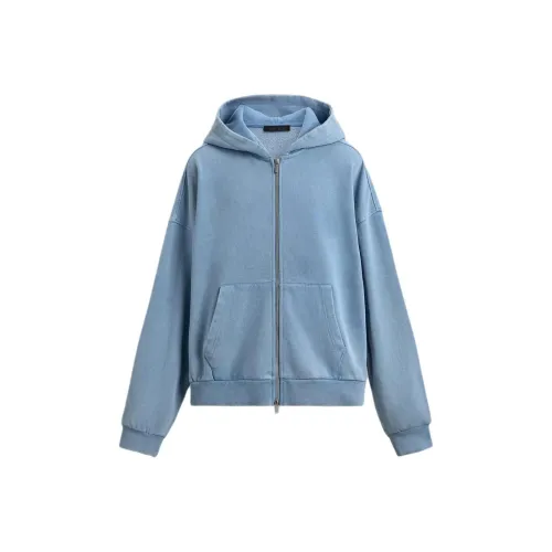 ZARA Светло-синие мужские свитшоты