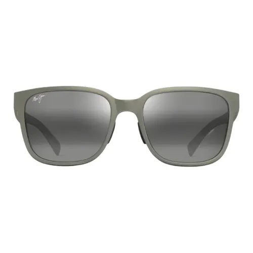 Maui Jim Воздействие Литья Нейлон Прямоугольные Солнцезащитные Очки Унисекс Матовый Серый Зеленый