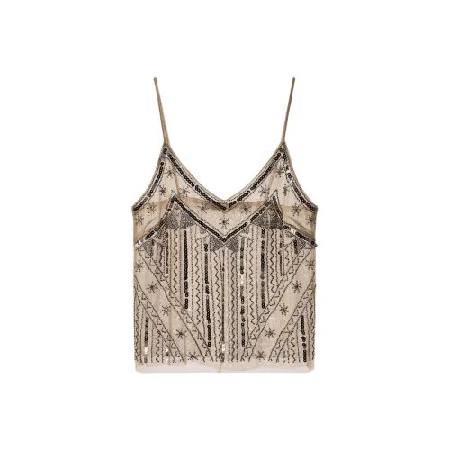 ZARA Золотые Женские Топы