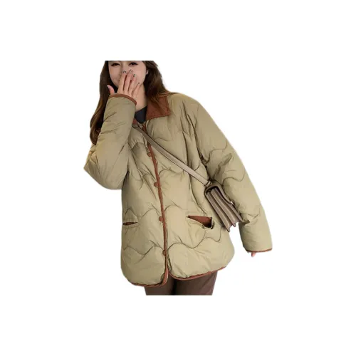 Lan Miao Хаки Женские пуховики