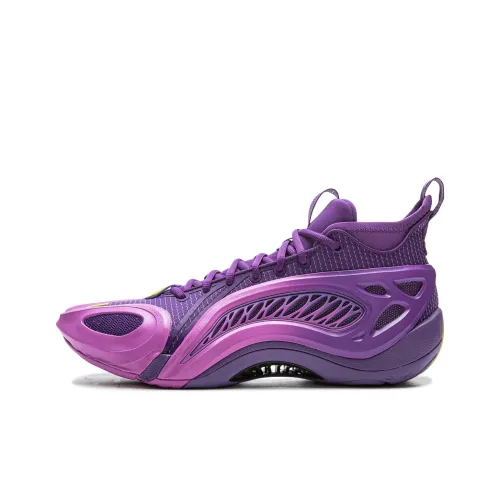 Подкладка BadFive Air 1 Super амортизаторы противоскользящие дышащий верхний слой баскетбольные кроссовки мужской фиолетовый