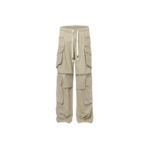 SHIGEYIXIANSHENG Хаки Унисекс Джинсы