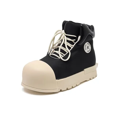 Lanza Big Head Высокие Топы Обувь Мужская Платформа Круглый Носок Ugly Cute Пара Casual