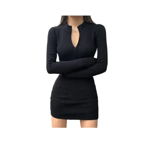 STYUW Длинное платье с длинным рукавом женское