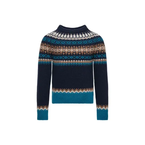 Moncler Свитер Alpine Jacquard Шерстяной Свитер Детский