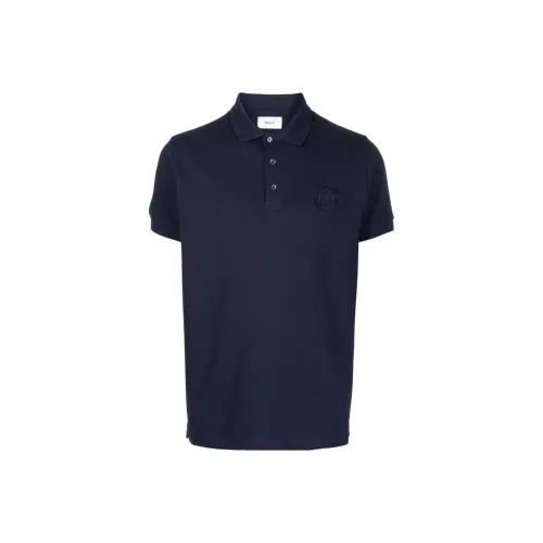 BALLY FW23 Поло Мужское Морской Синий