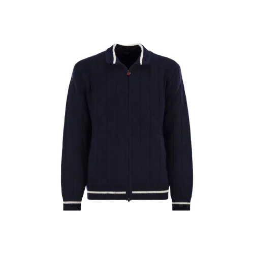 KITON Морской синий Мужской Трикотаж