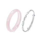 Розовый тонкий браслет