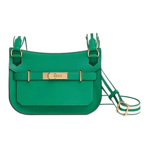 HERMES Jypsiere Swift Телячья кожа Сумка на плечо Мини Женские U4 Vert Vertigo Dazzling Зеленый