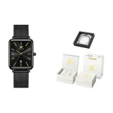 Чисто Черный [Флип Коробка + Стальной Браслет]