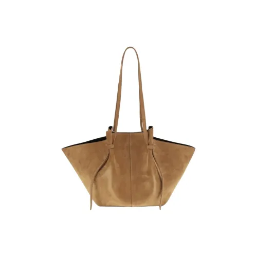 YUZEFI Замша Сумка через плечо Женская Коричневая