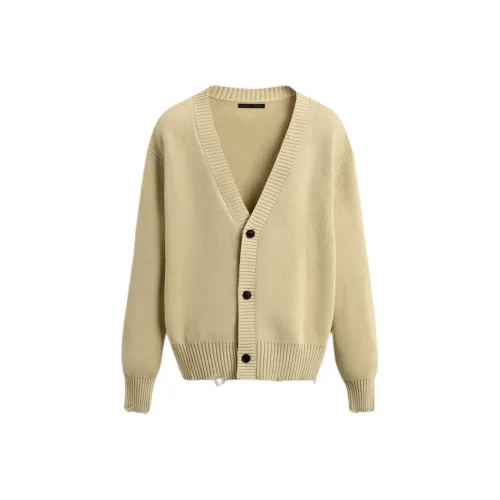 ZARA Ванильный Мужской Трикотаж