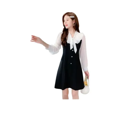 STYUW Длинное платье с длинным рукавом женское