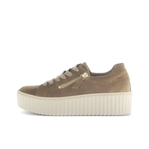 Gabor Модный Низкий Топ Скейтборд Кроссовки Женские Коричневый