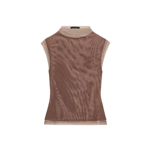 ZARA Коричневые Женские T-рубашки