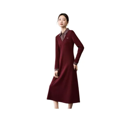 Mo Han Yi Mei Длинное платье с длинными рукавами женское