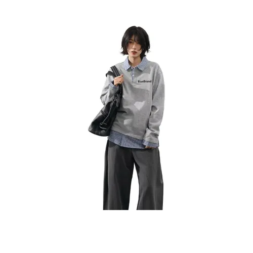 RiseBrand Светло-Серый Унисекс T-Рубашки