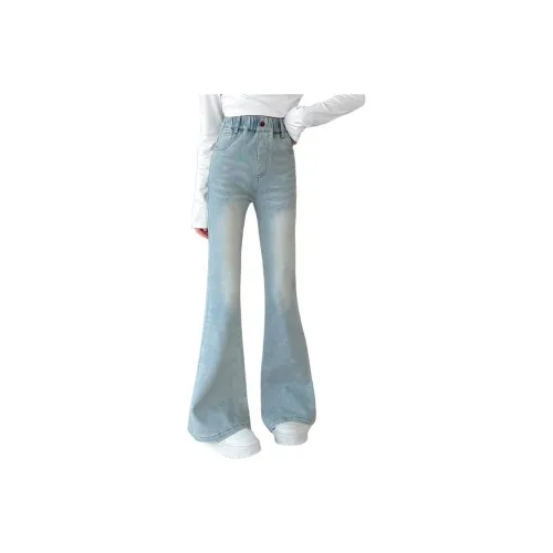 KAERFEITE Синие школьные джинсы