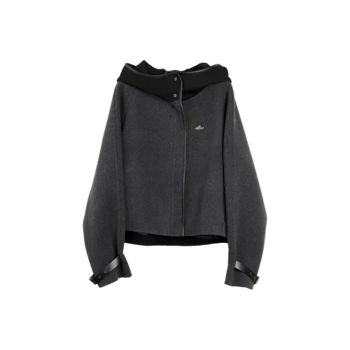 ELLE Темно-серый женский пальто