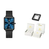 Чёрный Синий [Flip Box + Стальной Браслет]