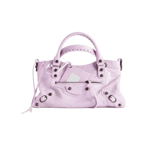 Balenciaga Le City Овечья кожа Сумка на одно плечо Женская Фиолетовая