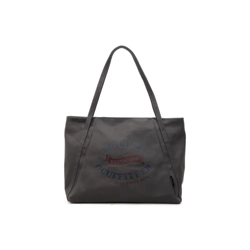 HCXK Ткань Тоут Сумка Сумка для покупок Сумка на плечо Женская Темно-серый Экрю Коричневый Хаки