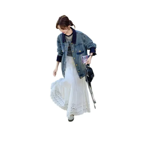 MEXICAN Джинсовый синий Женские Джинсовые куртки