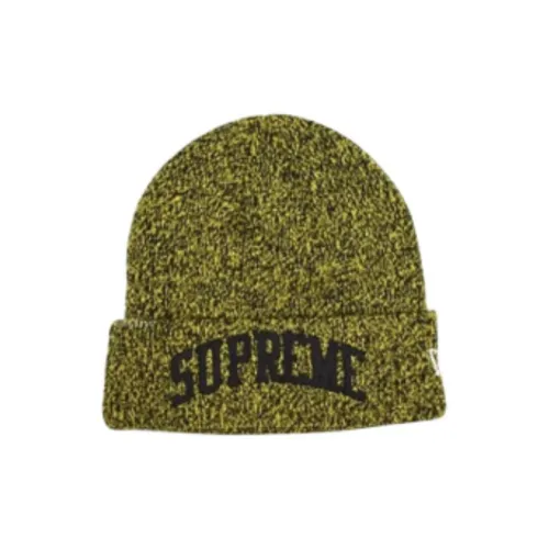 Supreme x New Era Акриловые шапки-бини Унисекс Черный Темно-красный Темно-зеленый Темно-фиолетовый Темно-синий