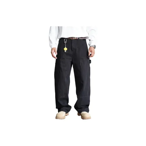 ZHANDASHUAI Мужские черные джинсы