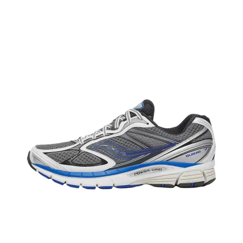 Saucony ProGrid Guide 7 Дышащие Поддерживающие Беговые Кроссовки Унисекс Серый Белый Синий