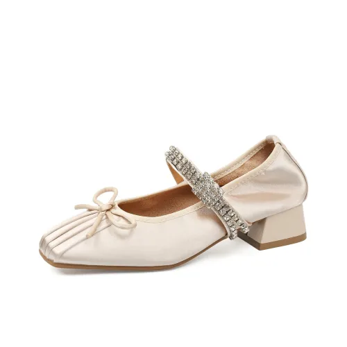 Beijiani Грубый каблук Мэри Джейн туфли 3,5 см Женские