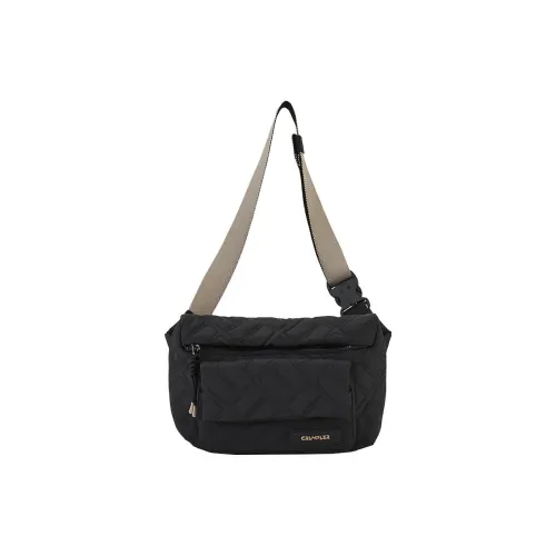 CRUMPLER Водонепроницаемая тканевая сумка через плечо большая унисекс черный Sugar каштановый