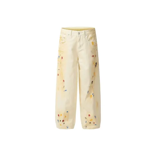 SHIGEYIXIANSHENG Унисекс Джинсы