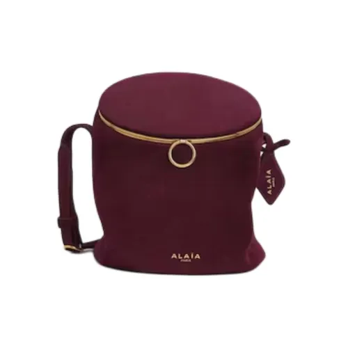 Alaia Сумка через плечо из козьей кожи маленькая сумка на плечо женская гранатово-красный