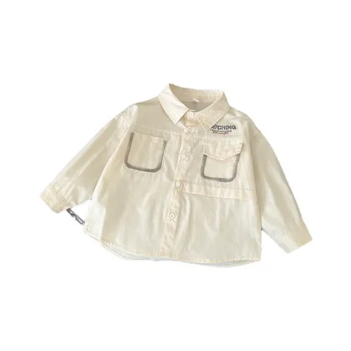 HUALEJI Бежевый Абрикос Детские Повседневные Рубашки