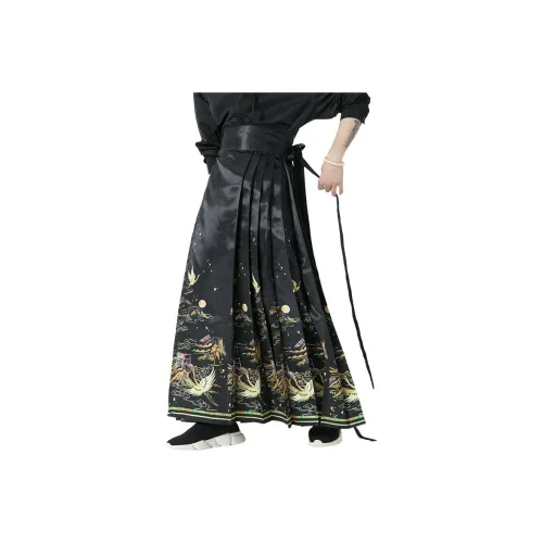 JIARONG Black Unisex Casual Pants JIARONG Черные Унисекс Повседневные Штаны