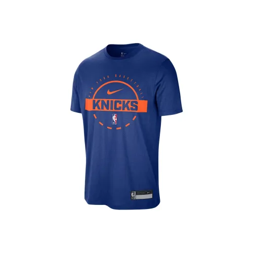 Nike New York Knicks Синий Мужской T-Рубашка