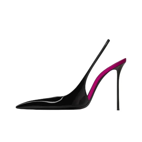 SAINT LAURENT Amalia Узкий каблук Высокие каблуки 11 см Женские Черный